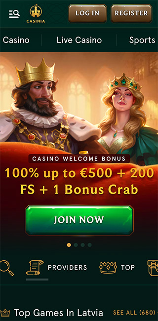 Casinia Mobila Lietotne