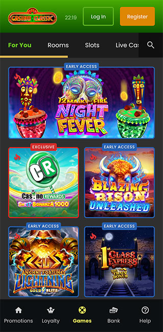 Casino Classic Mobila Lietotne