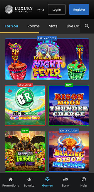 Luxury Casino Mobila Lietotne